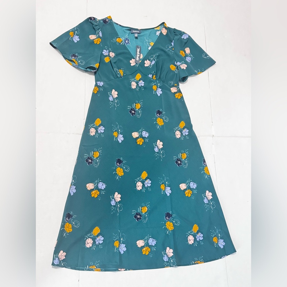 NWT! ModCloth Gorgeous Green 1940s style ModCloth midi Size Large